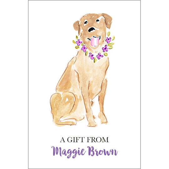 Yellow Lab Gift Stickers